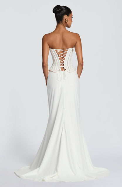 Vestido corsé Sophia Ivory