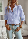 Lila | Blusa sofisticada con volantes para mujer