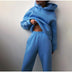 Esther | Conjunto de Sudadera con Capucha y Pantalón Jogger Casual para Mujer - Azul