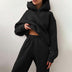 Esther | Conjunto de Sudadera con Capucha y Pantalón Jogger Casual para Mujer - Negro