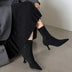 Clara | Botines elegantes de punta fina para mujer - Negro