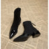 Lena | Botines de tacón de bloque elegantes para mujer - Negro
