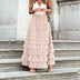 Theresa | Elegante falda midi de tul para mujer - Rosa