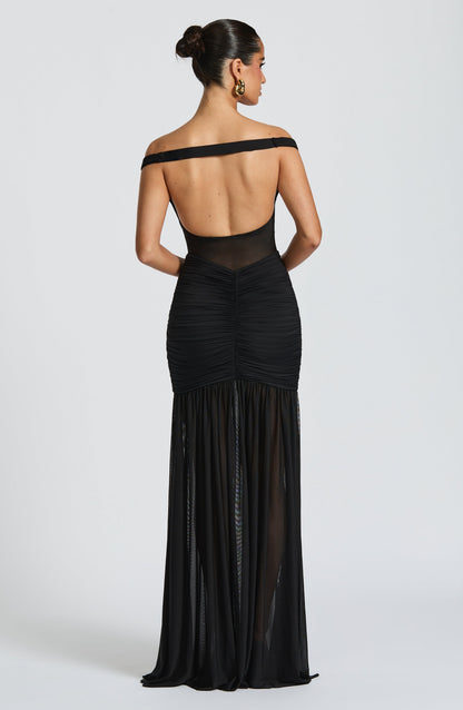 Vestido largo de verano Sophia Black