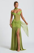 Vestido maxi de verano Sophia Olive