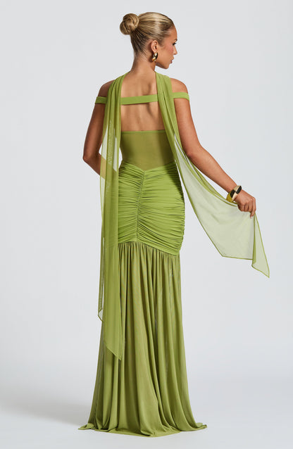 Vestido maxi de verano Sophia Olive