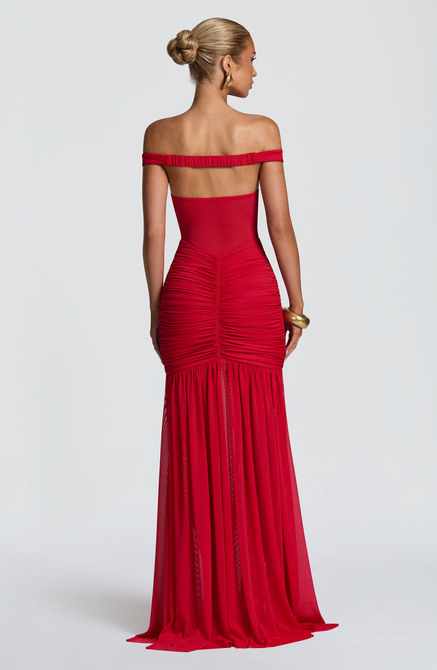 Vestido maxi de verano rojo Sophia