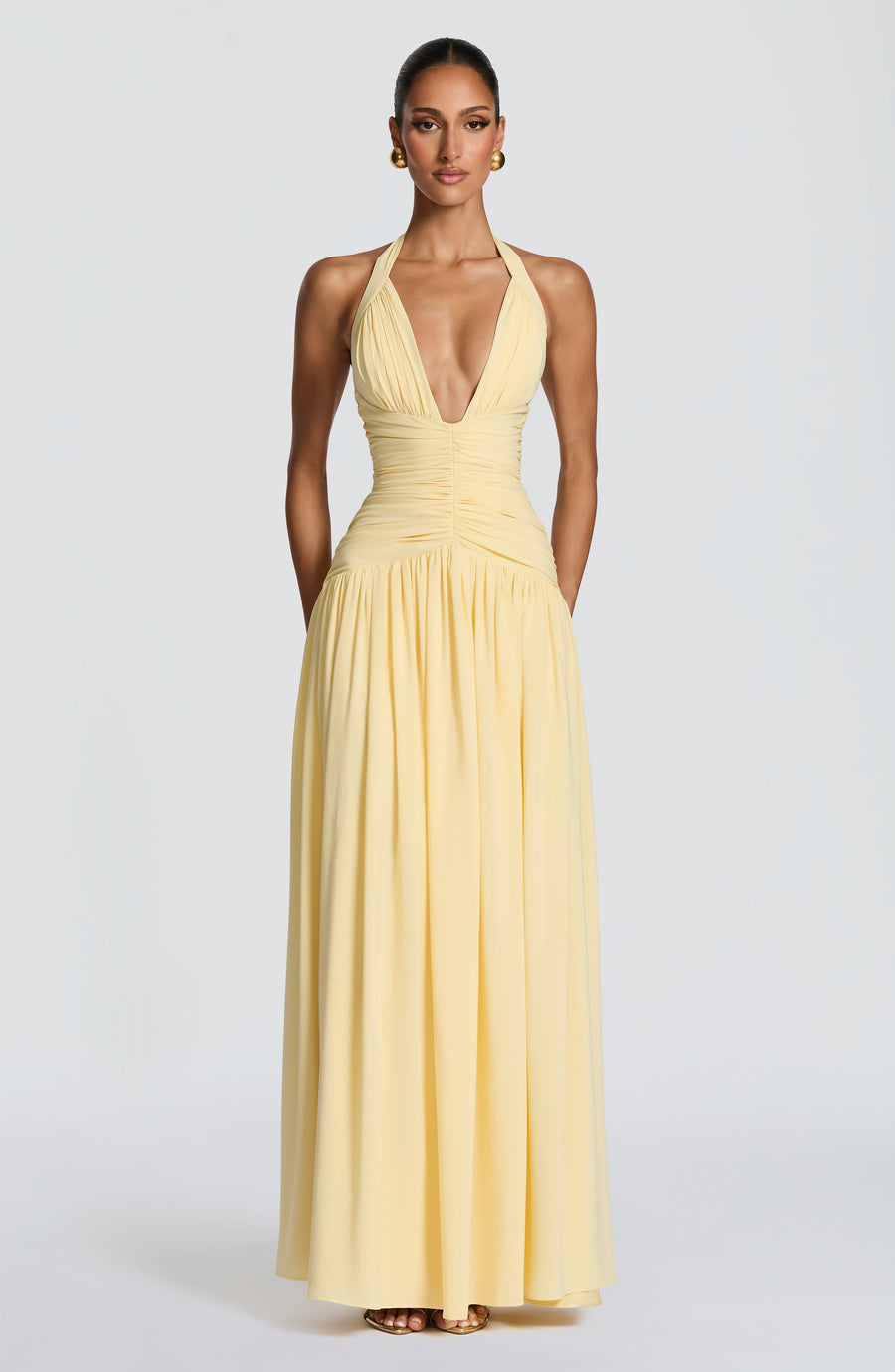 Vestido maxi de verano Chloe Lemon