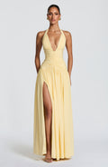 Vestido maxi de verano Chloe Lemon