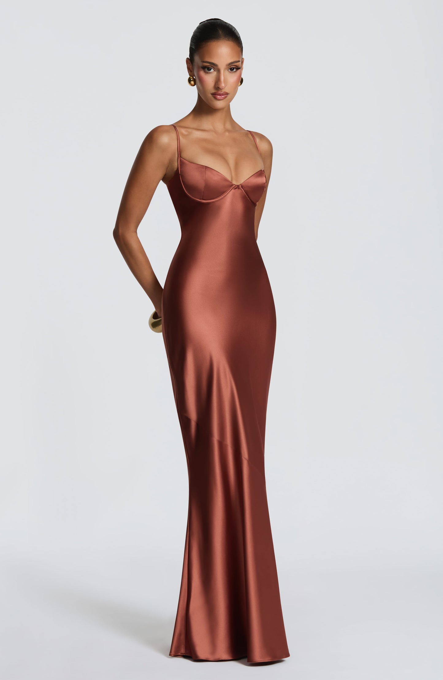 Vestido maxi de verano Chloe Rust