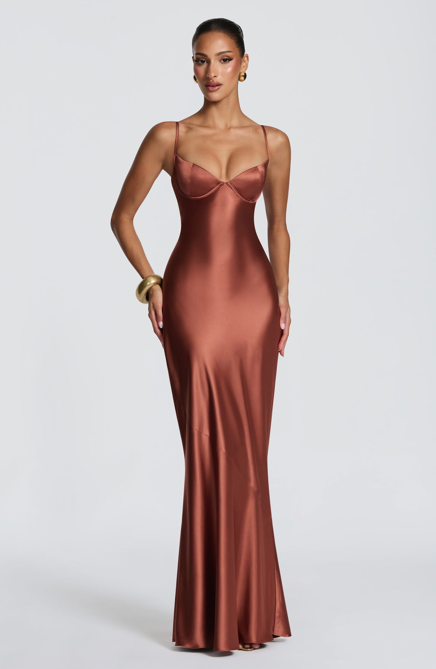 Vestido maxi de verano Chloe Rust