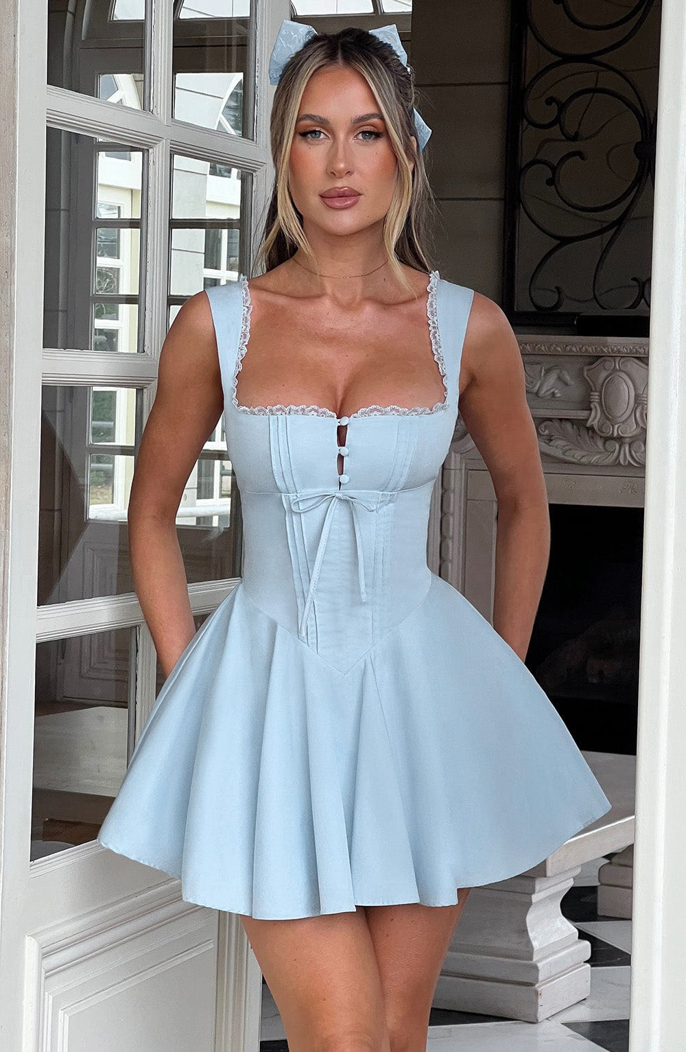 Minivestido Sofia Blue - Perfecto para el verano
