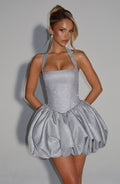Minivestido de verano Sophia plateado