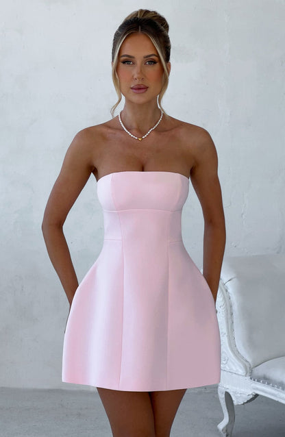 Minivestido Chloe Blush - Moda de verano linda
