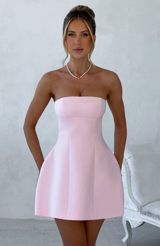 Minivestido Chloe Blush - Moda de verano linda