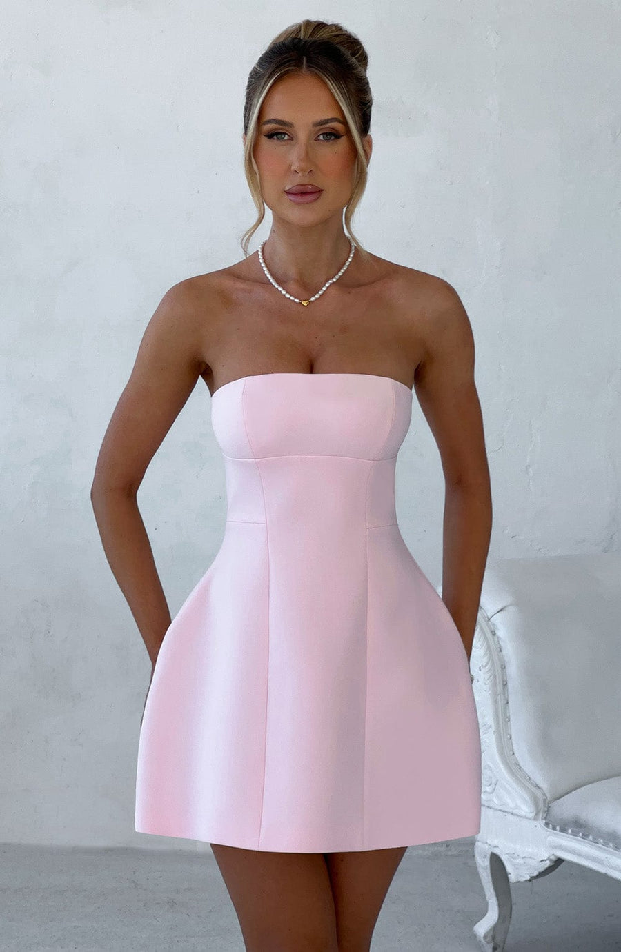 Minivestido Chloe Blush - Moda de verano linda
