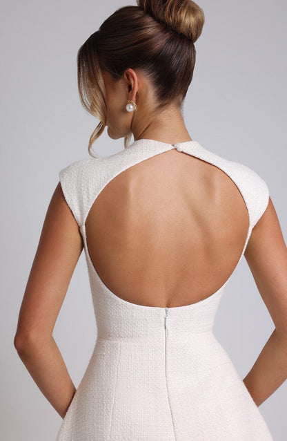 Minivestido Sophia Ivory - Linda moda de verano