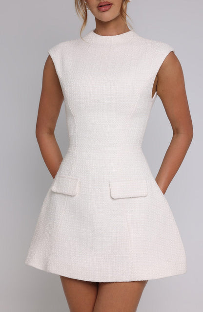 Minivestido Sophia Ivory - Linda moda de verano