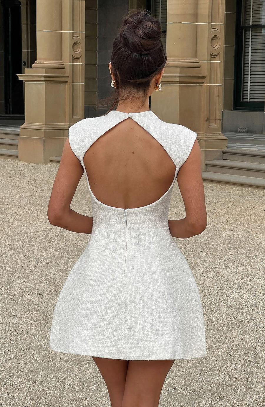 Minivestido Sophia Ivory - Linda moda de verano