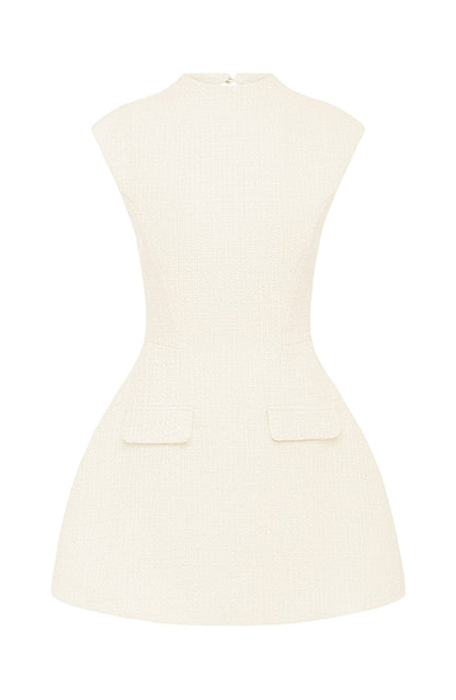 Minivestido Sophia Ivory - Linda moda de verano