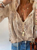 Kelly | Blusa Chic Boho con Escote Cut-Out