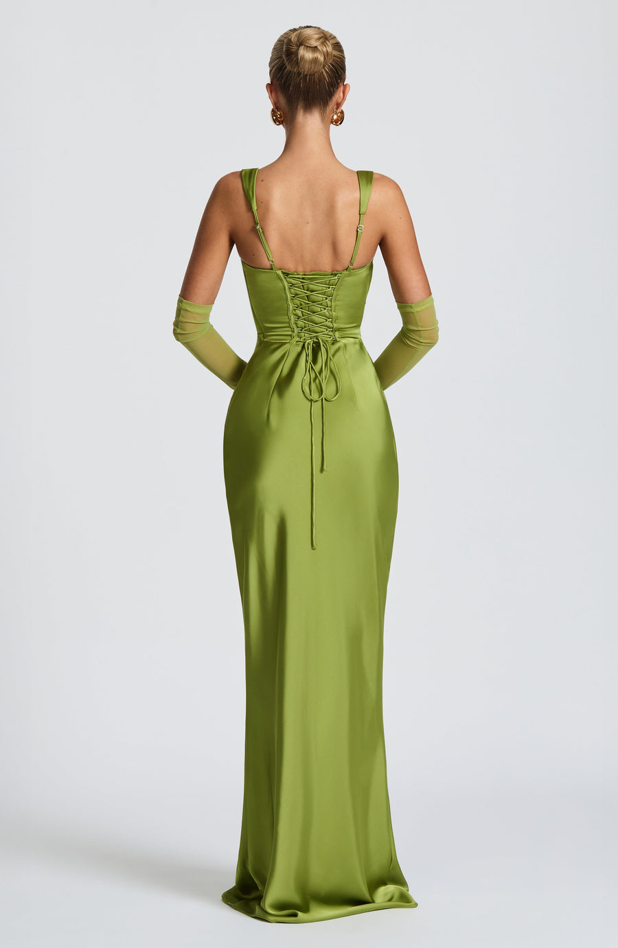 Vestido largo de verano Sophia Olive
