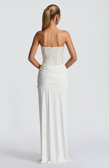 Vestido maxi de verano Sophia Ivory