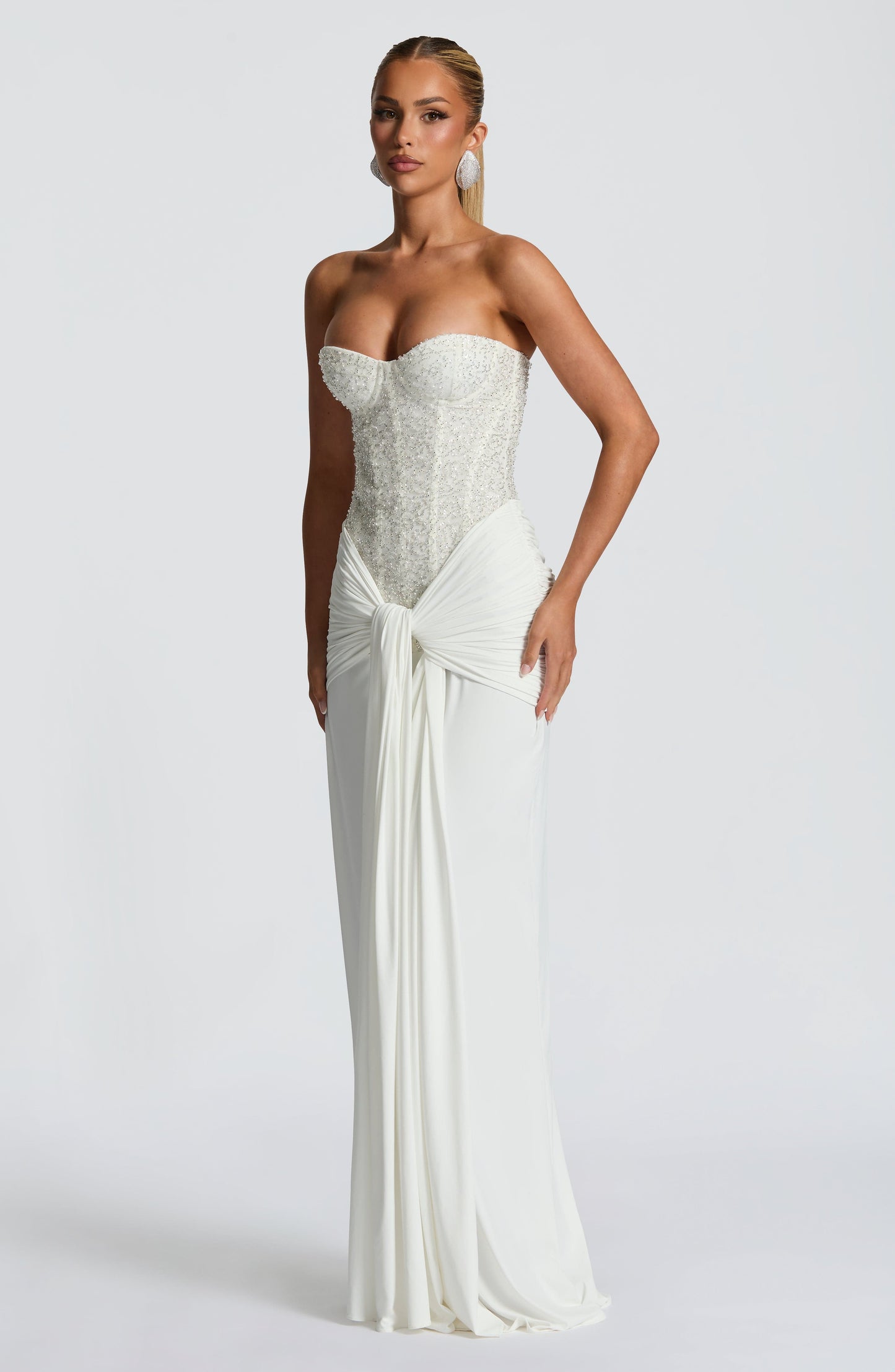 Vestido maxi de verano Sophia Ivory
