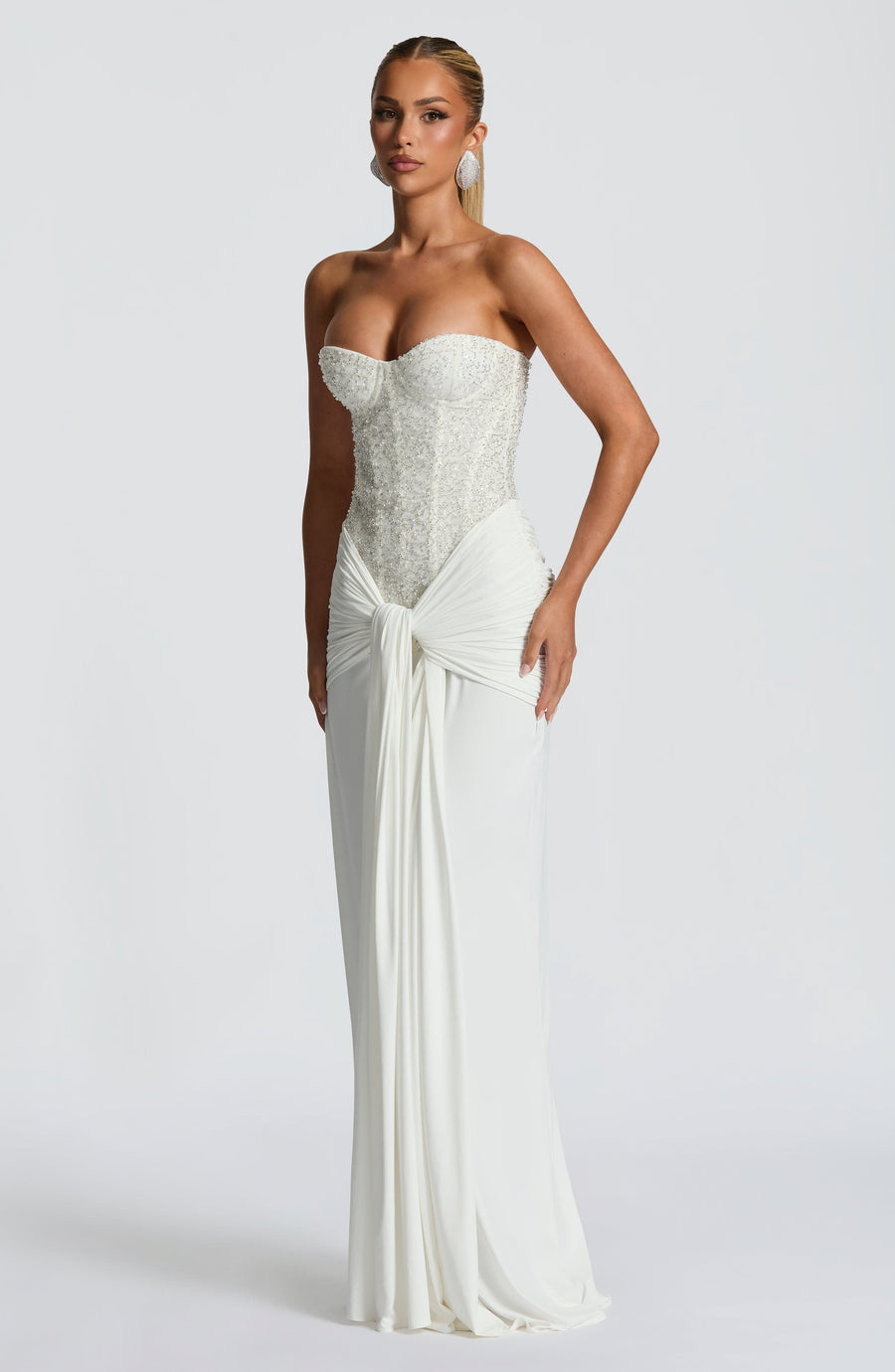 Vestido maxi de verano Sophia Ivory