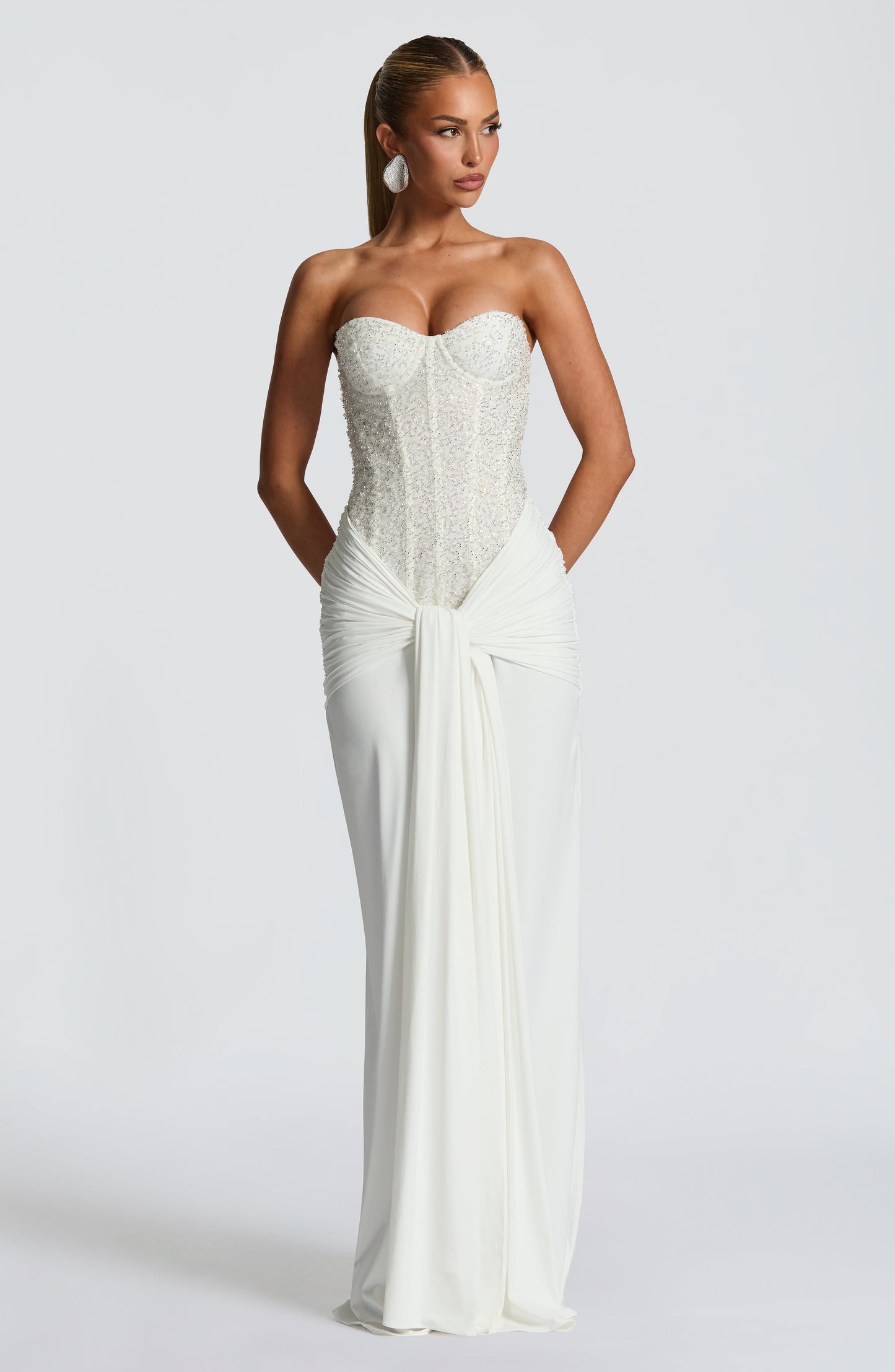 Vestido maxi de verano Sophia Ivory