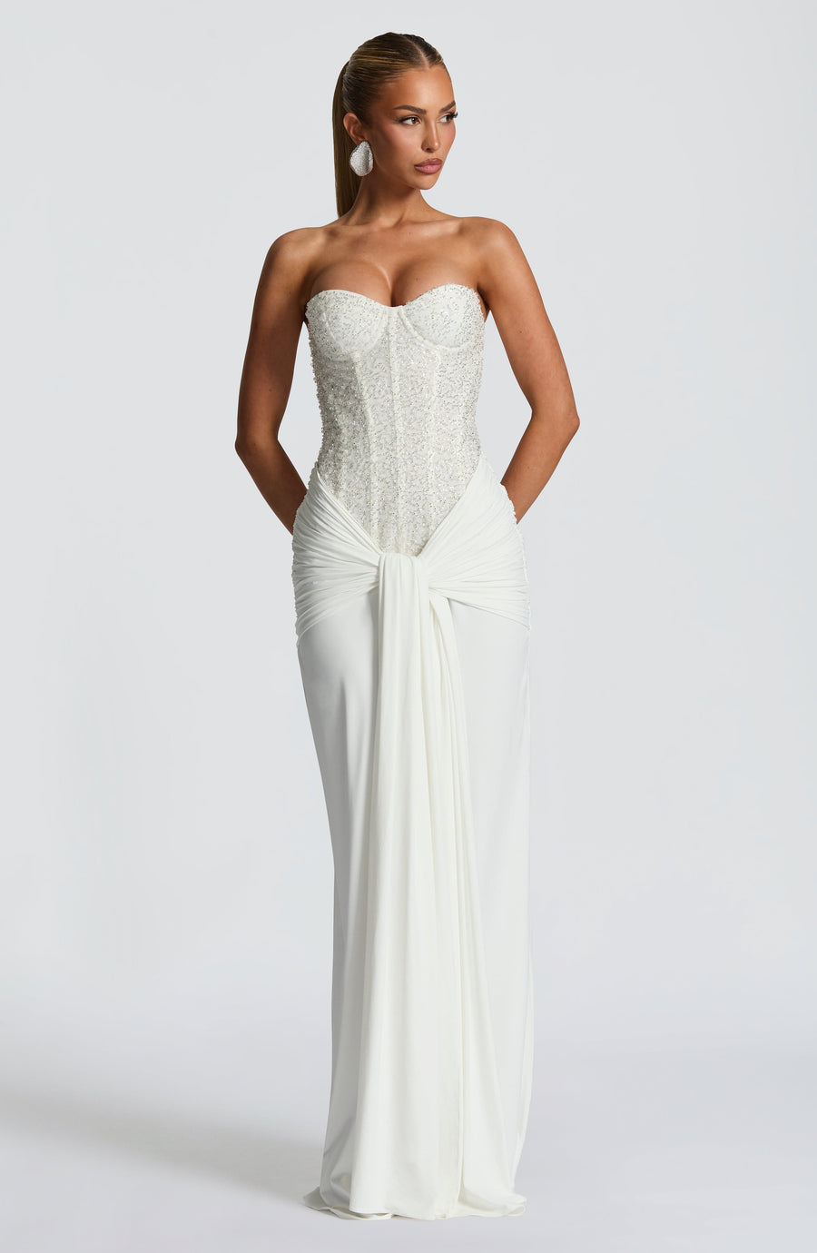 Vestido maxi de verano Sophia Ivory