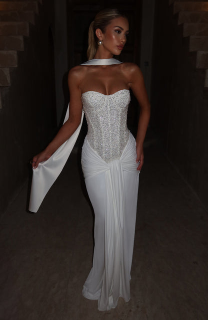 Vestido maxi de verano Sophia Ivory