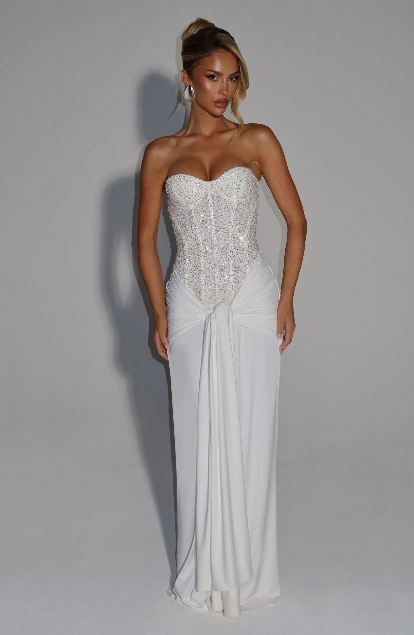Vestido maxi de verano Sophia Ivory