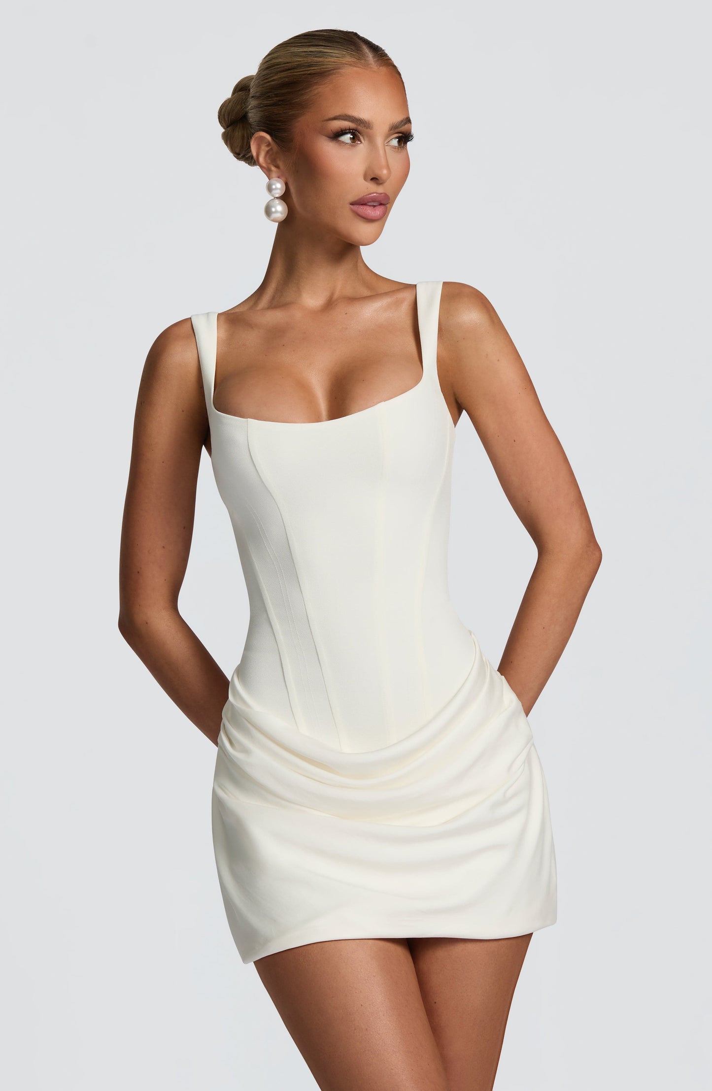 Minivestido Sophia de lino sintético - Lindo vestido de verano