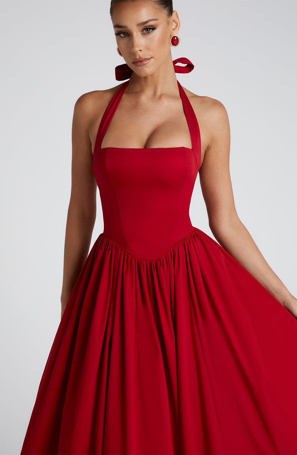 Vestido midi Sophia rojo - Moda de verano perfecta
