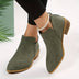 Lena | Botines de cuña de punta para mujer - Verde