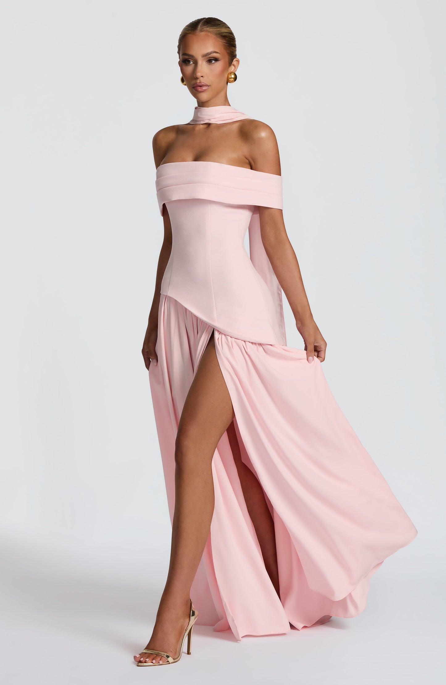 Vestido largo de verano Sophia Blush