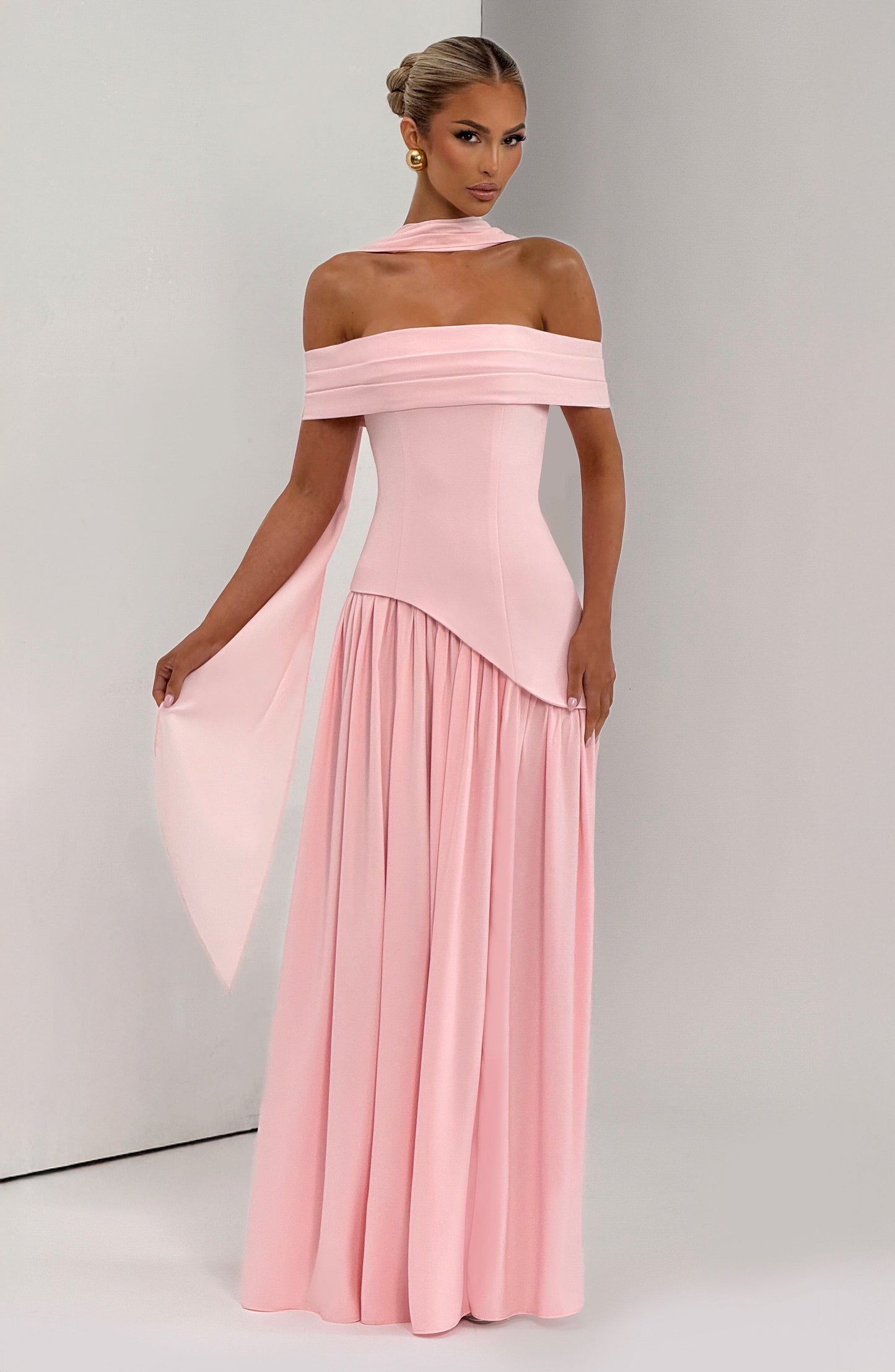 Vestido largo de verano Sophia Blush