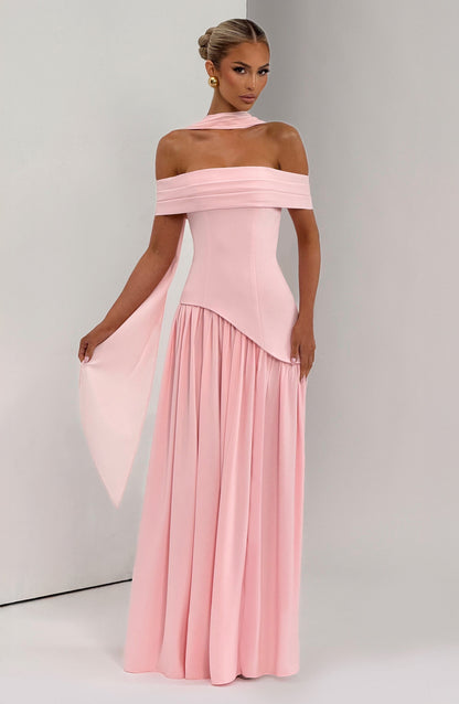 Vestido largo de verano Sophia Blush
