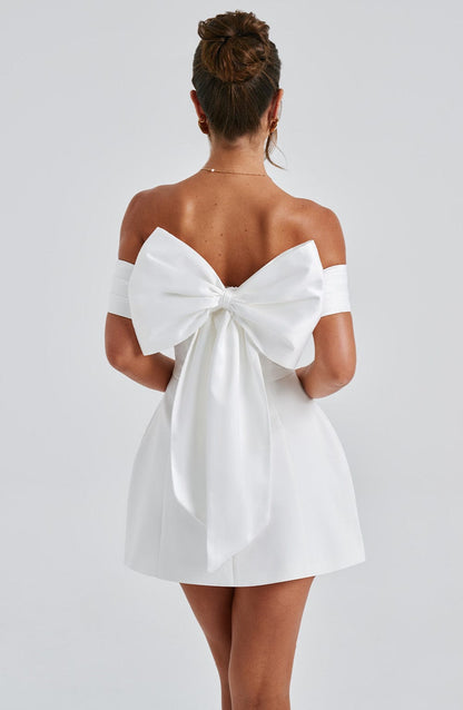 Chloe Ivory Mini Sundress - Lindo vestido de verano