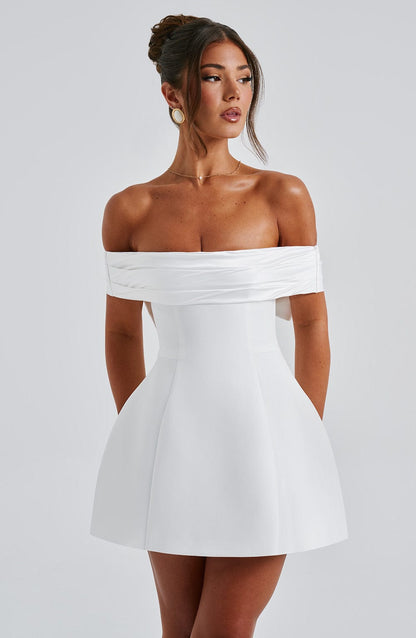 Chloe Ivory Mini Sundress - Lindo vestido de verano