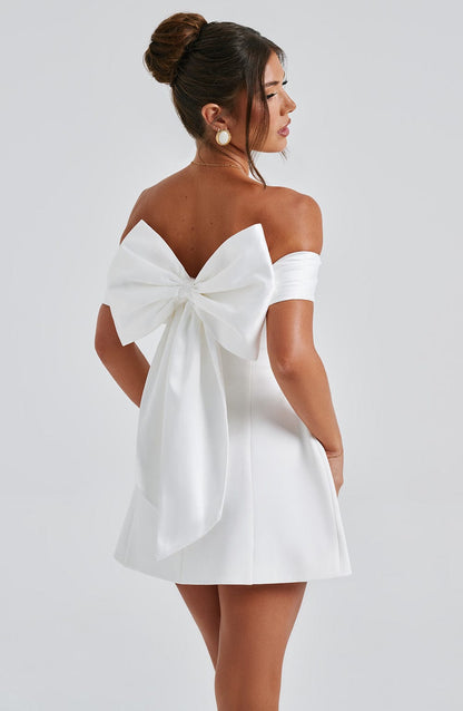 Chloe Ivory Mini Sundress - Lindo vestido de verano