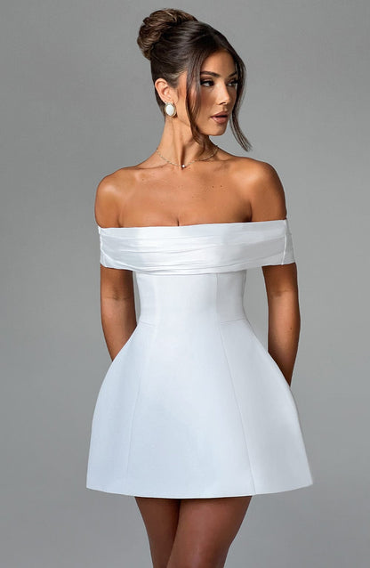 Chloe Ivory Mini Sundress - Lindo vestido de verano