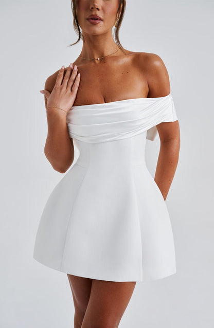 Chloe Ivory Mini Sundress - Lindo vestido de verano