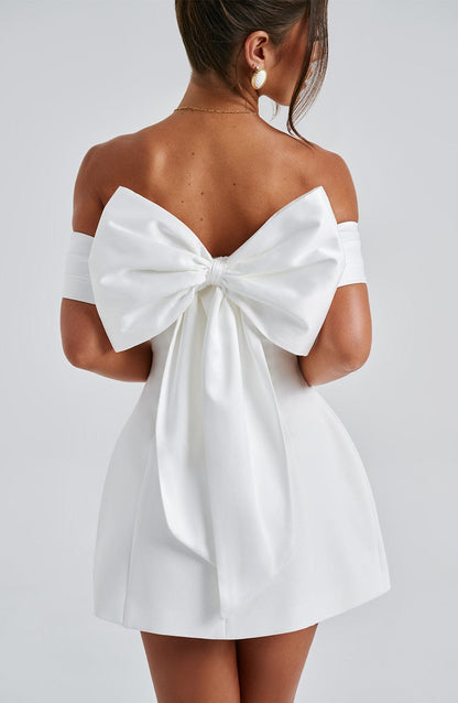 Chloe Ivory Mini Sundress - Lindo vestido de verano