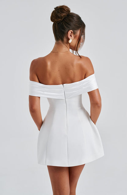 Chloe Ivory Mini Sundress - Lindo vestido de verano