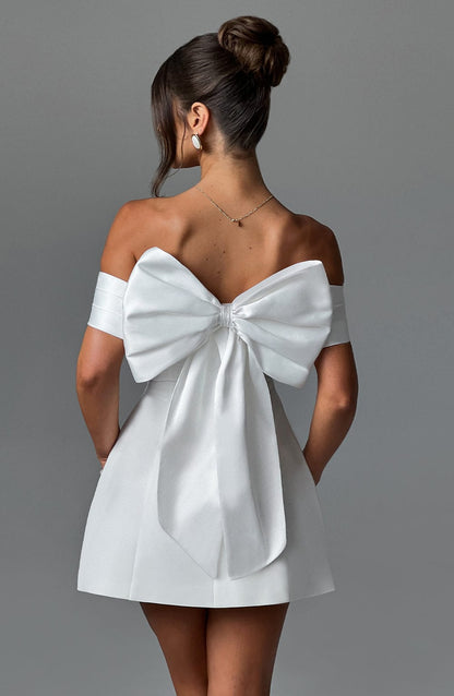 Chloe Ivory Mini Sundress - Lindo vestido de verano