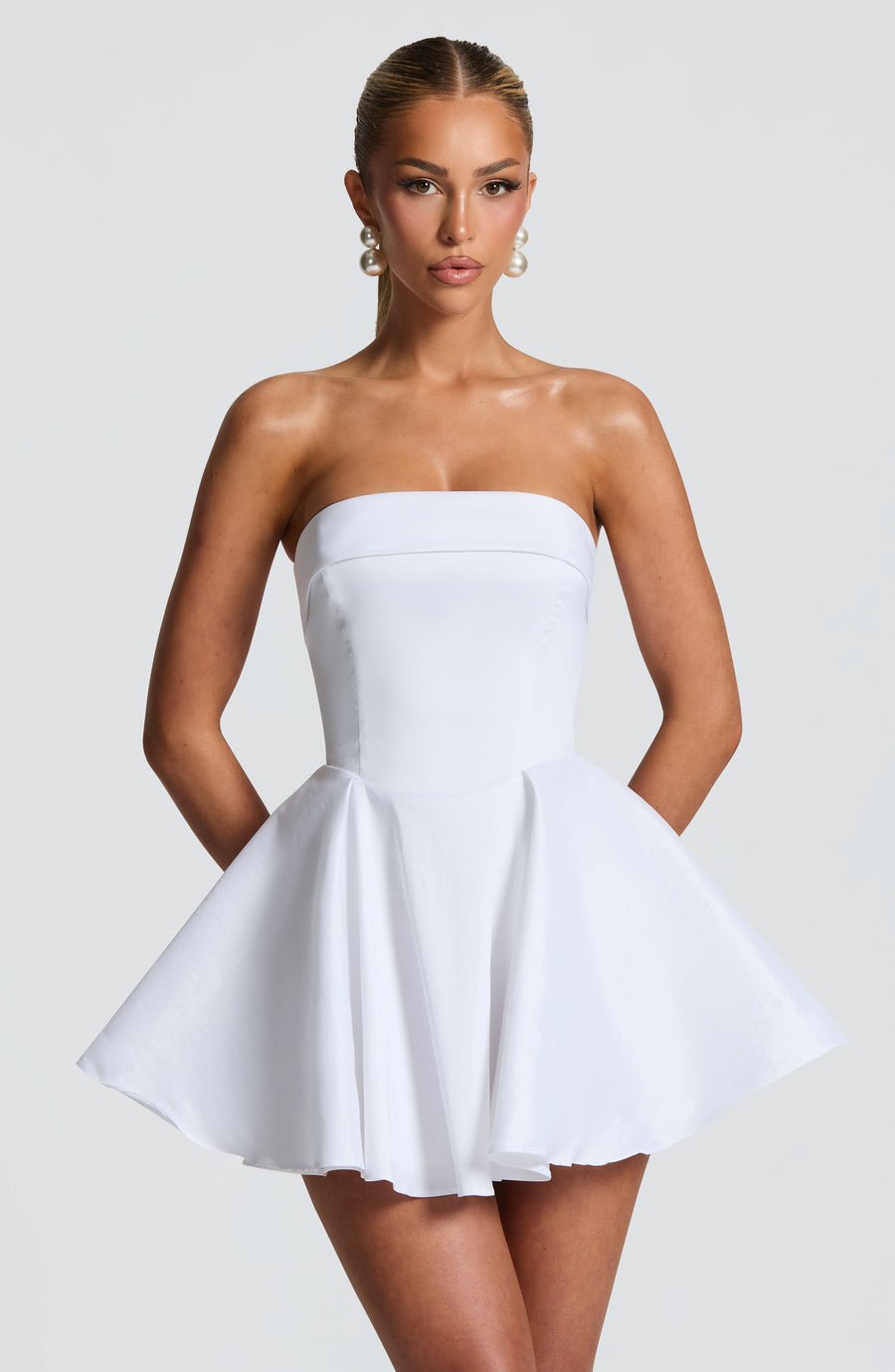 Minivestido Chloe Ivory - Moda veraniega adorable