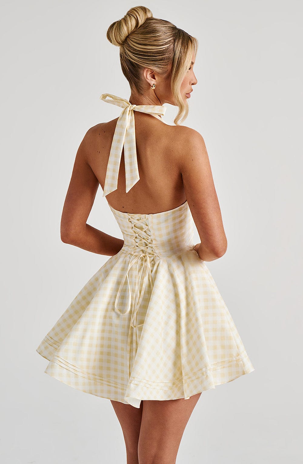 Minivestido Chloe Lemon de Vichy