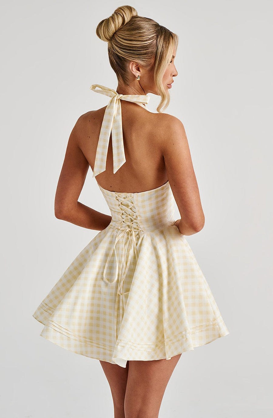 Minivestido Chloe Lemon de Vichy